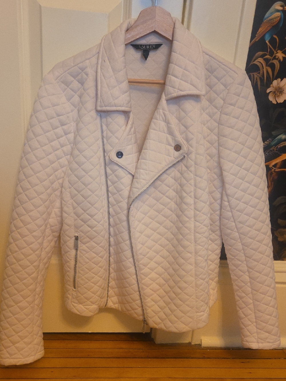 Ralph Lauren Quilted Light Pink Bomber Jacket